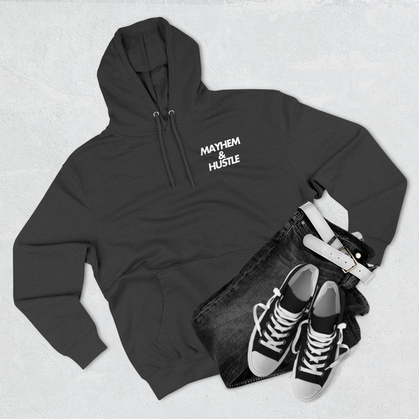 Mayhem & Hustle Skull Hoodie