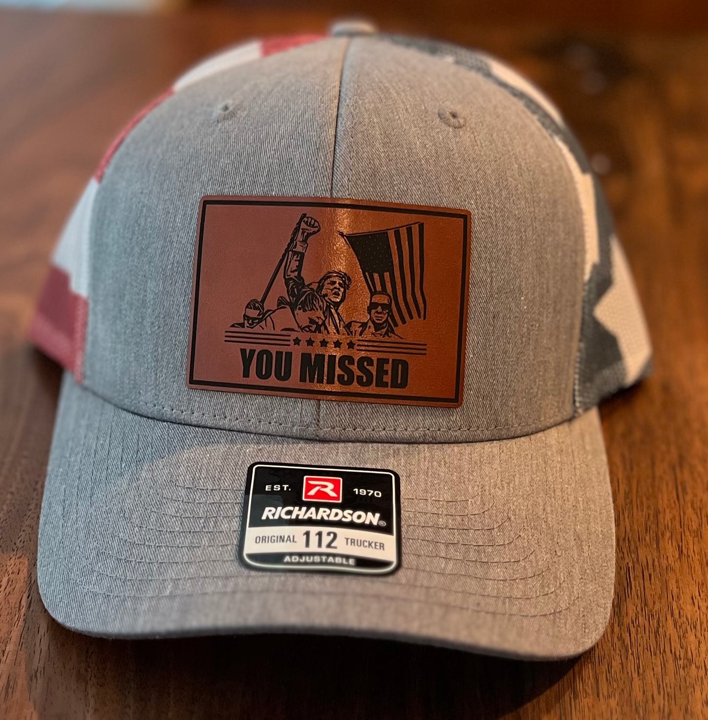 "You Missed" Trump Trucker Hat – Patriotic Statement