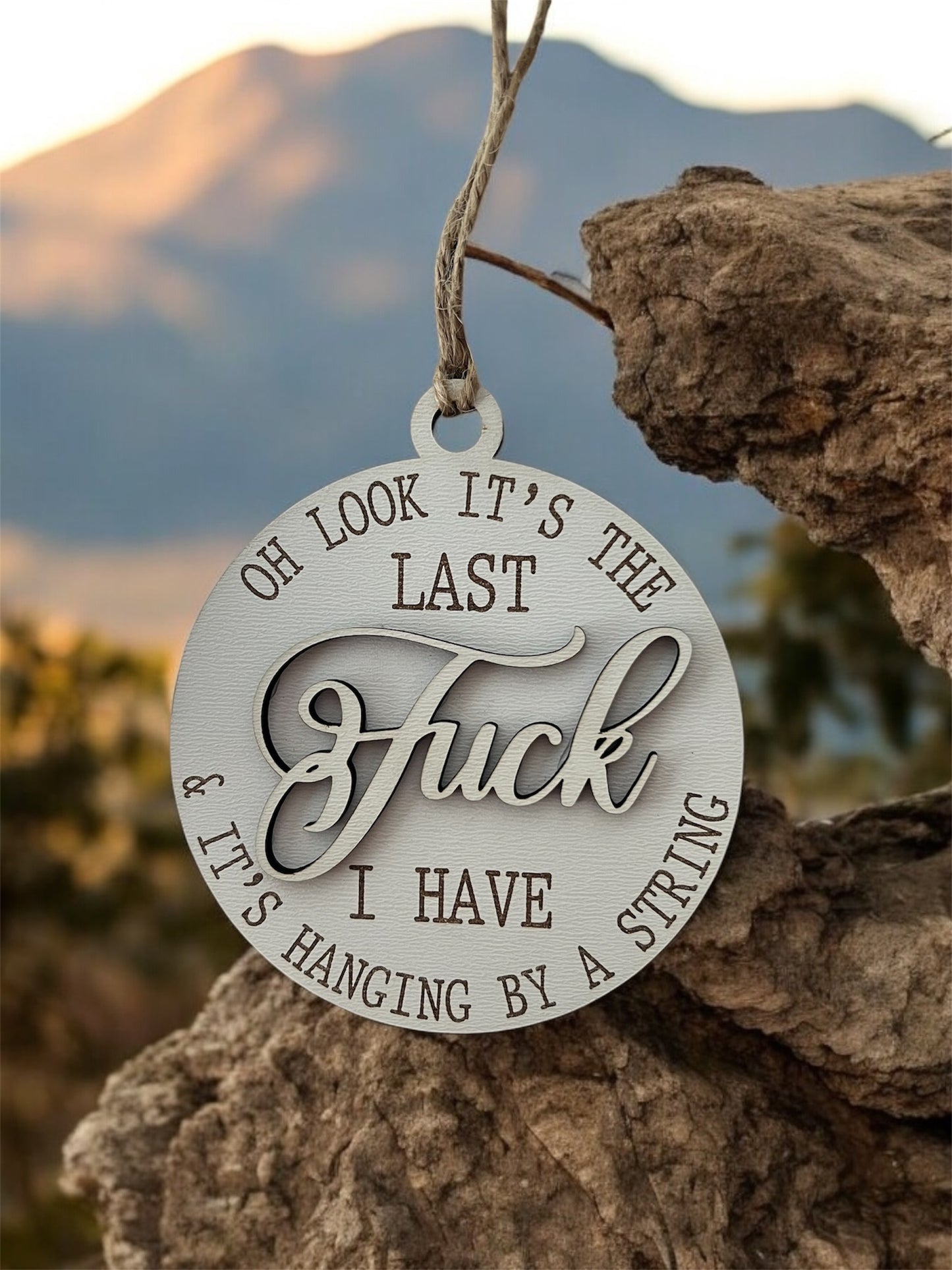 "Last Fuck" 3.5" Round Ornament with Gift Bag