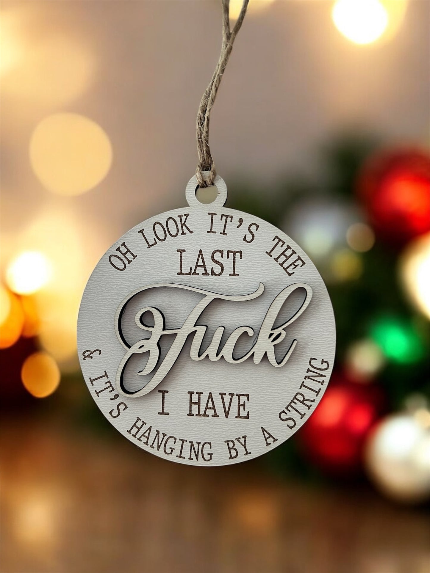 "Last Fuck" 3.5" Round Ornament with Gift Bag