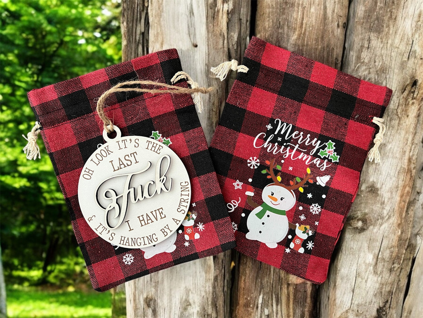 "Last Fuck" 3.5" Round Ornament with Gift Bag