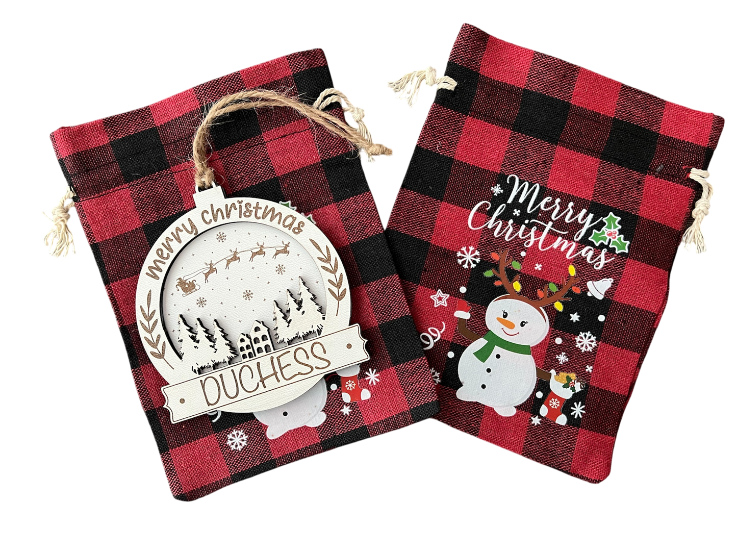 Personalized "Merry Christmas" 3.5" Round Ornament