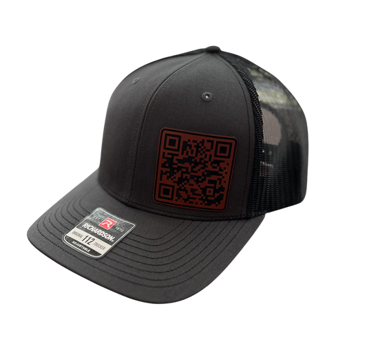 Show Me That Butthole! Patch QR Code Trucker Hat